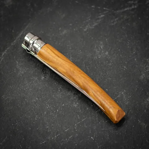 OPINEL couteau effilé N 08 bois olivier - nouvelle version 