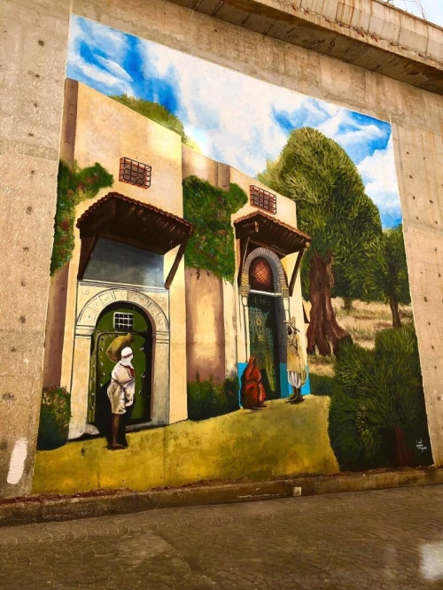 Dessin mural et peinture رسم الجداريات 