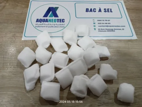 Sel pastille pour adoucisseur 99.9% pure d'eau en sac de 25Kg.