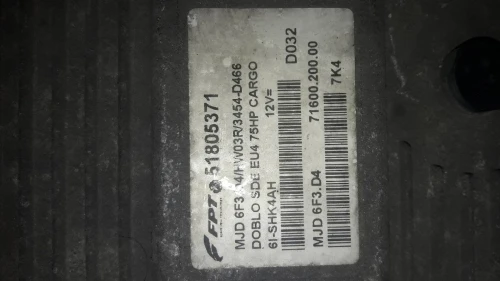 Mémoire fiat doblo 1.3 multijet