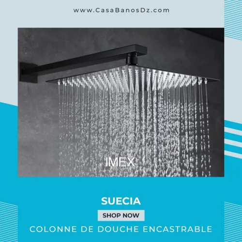Douche Encastrable SUECIA Noir IMEX