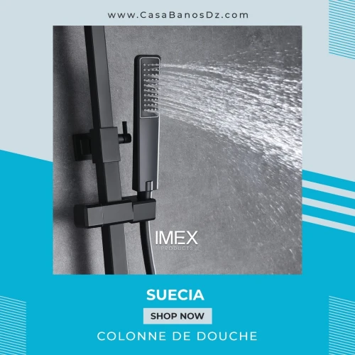 Colonne De Douche SUECIA Noir IMEX