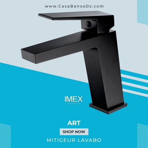 Mitigeur Lavabo ART Noir IMEX