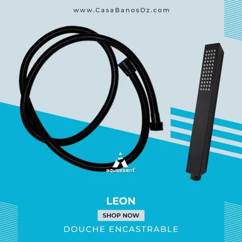 Douche Encastrable LEON Noir AQUASSENT