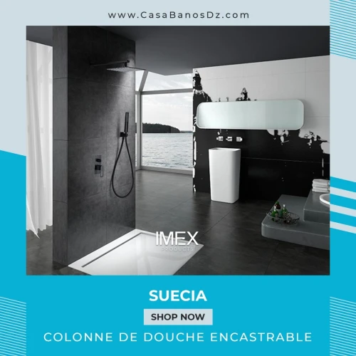 Douche Encastrable SUECIA Noir IMEX
