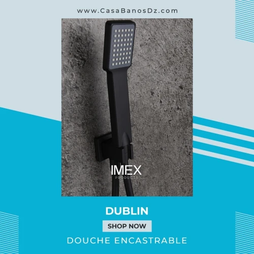 Douche Encastrable DUBLIN Noir IMEX