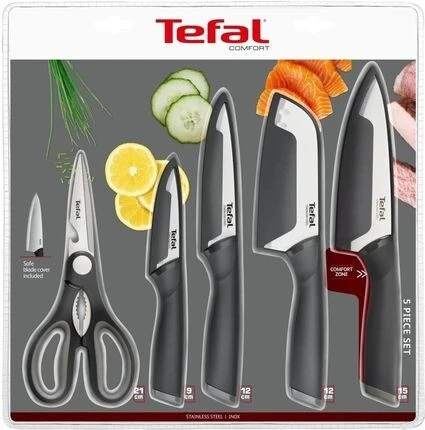 tefal Ensemble de 5 couteaux Tefal K2215S55