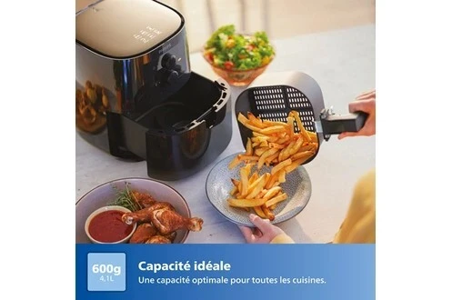 Philips Philips Essential Airfryer 4,1L,1400W, Friteuse Sans Huile Noir (HD9200/90)
