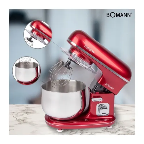 Pétrin 5l bomann 1100w rouge 