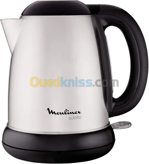 Moulinex BY540D10 Bouilloire Électrique sans Fil Subito Inox Noir 1,7L 2400W