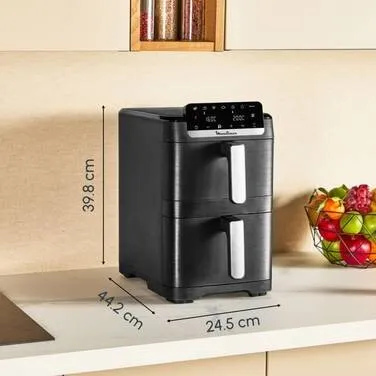 Air fryer Moulinex Dual Easy Fry Crispy Stack EZ7528F0 Air fryer Vertical - 8 programmes - 10l