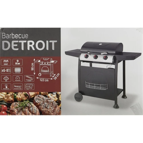 Barbecue à Gaz 3 feux sur Roues Seattle