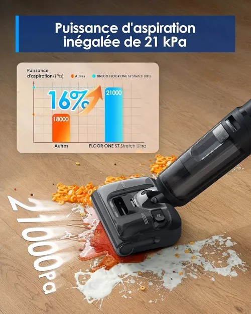 Aspirateur laveur tineco s7 smart cordless floor washer