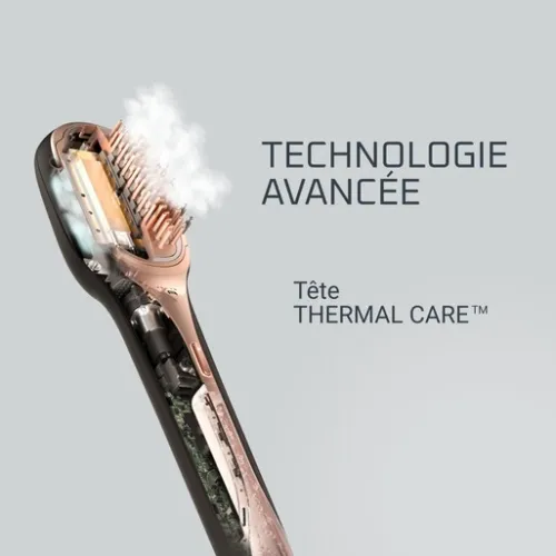 Rowenta Hair Therapist CF9940F0 Brosse réparatrice pour cheveux abîmés Brosse à vapeur - Rowenta