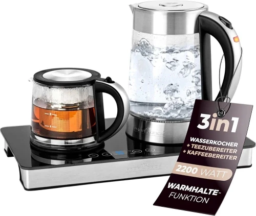 Proficook station a thé et café/bouilloire 1.7l 