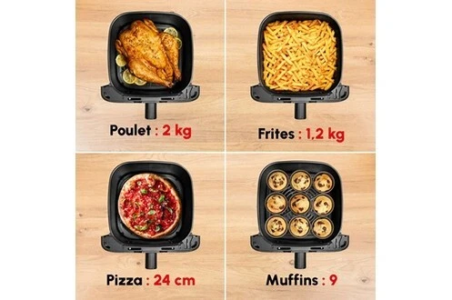 Moulinex Friteuse sans huile air fryer Easy Fry Mega 7,5L EZ855D20