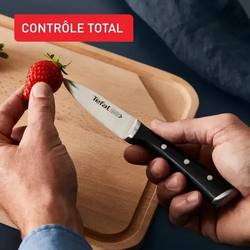 Tefal Ice Force Ensemble 11 Pièces Bloc Couteaux De Cuisine + 10 Couteaux, Lames K232S414