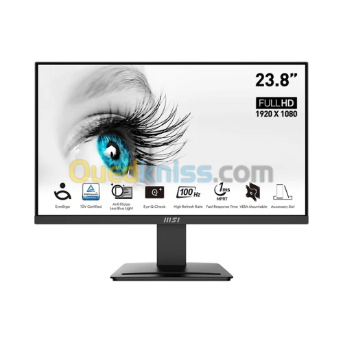 ECRON PROFESSIONNEL MSI PRO G2412 23.8" VA PANEL 100HZ 1MS