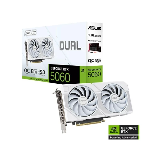 Asus Dual GeForce RTX 5060 White OC Edition 8GB GDDR7