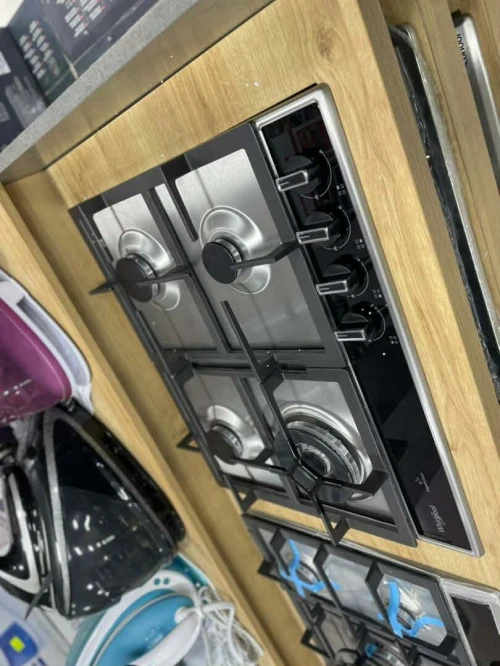 Plaque de cuisson whirpool 4 feux / 5 feux inox noir