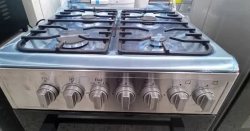 Cuisinière brandt 4 feux vedette inox ventilé