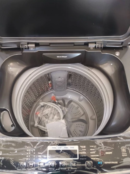 Machine a laver maxwell 10.5kg  20kg gris la top