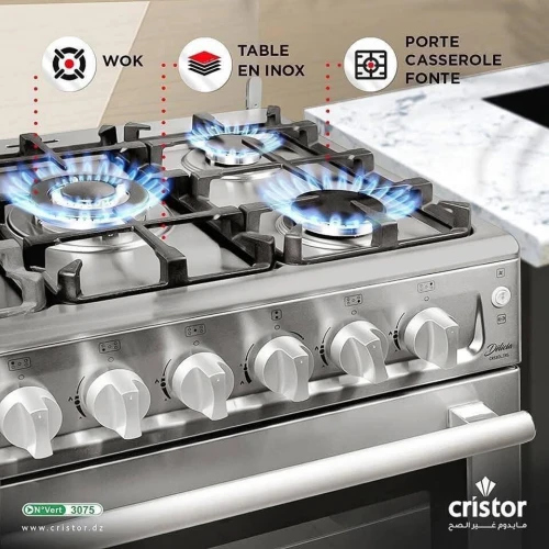 Promotion Cuisinière cristor 5 feux ventilé