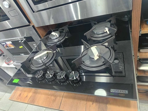 Plaque de cuisson luxell  4 feux inox noir / 5 feux inox 