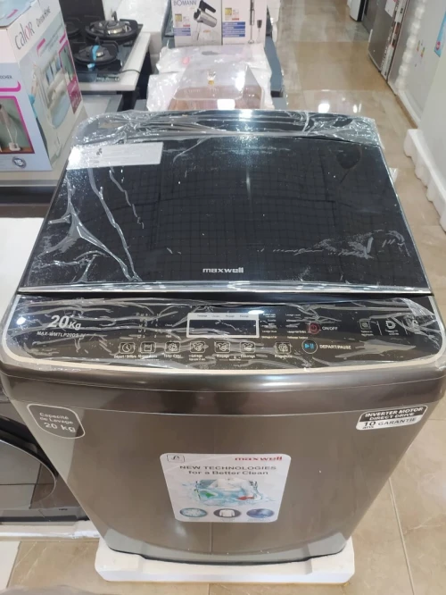Machine a laver maxwell 10.5kg  20kg gris la top