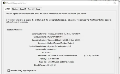 Unité centrale gaming Ryzen 5 3500X + RX 6600 + 16 GB RAM + 256 GB NVME SSD + 500 GB HDD PC Gamer