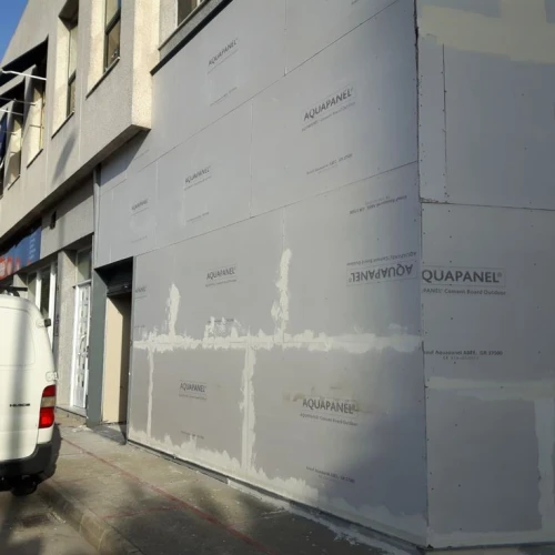 Décoration façade tendance  en aquapanel 