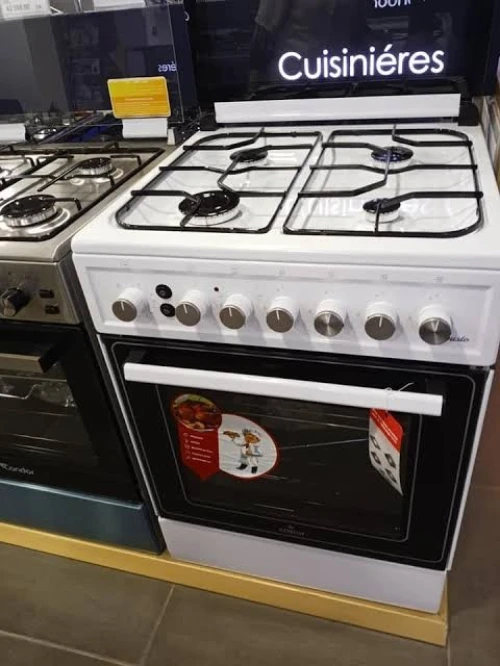 Promotion cuisinière cristor 4 feux blanche 