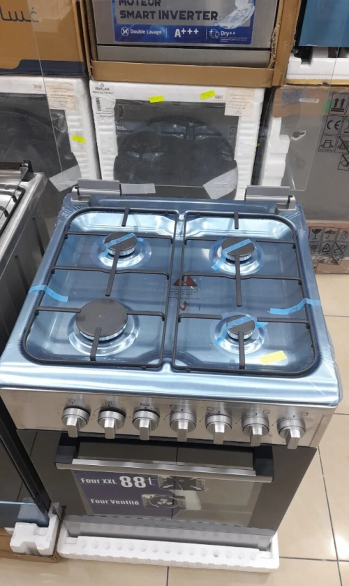 Promotion cuisinière vedette 4 feux inox