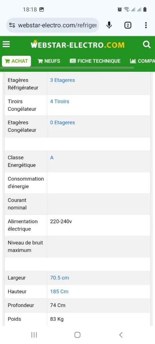 Promotion réfrigérateur combiné LG avec distributeur d'eau 560l inox no frost 