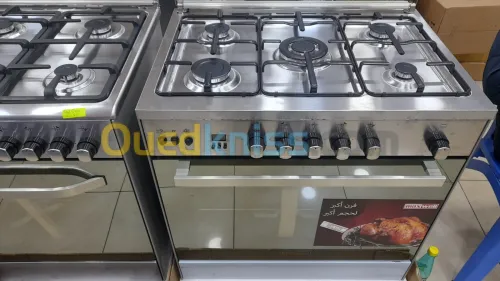 Promotion cuisinière maxwell 5 feux inox ventilé 90cm