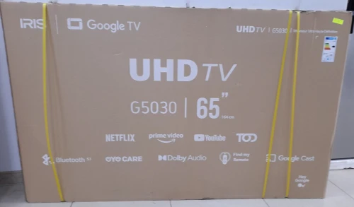 Promotion téléviseur iris 65 pouces Google tv 4k 