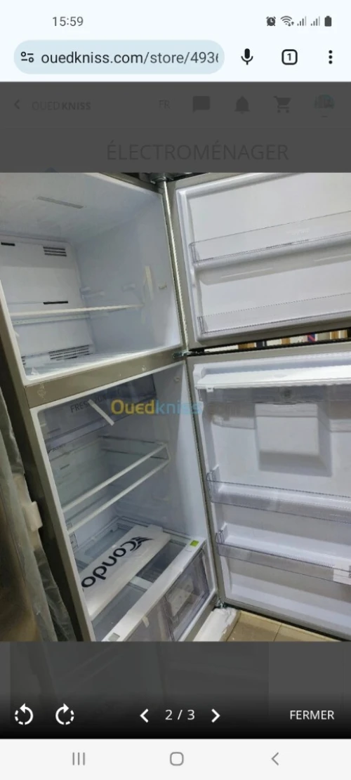 Promotion réfrigérateur condor 570l inox no frost 