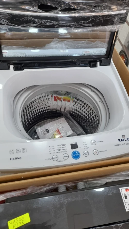 Promotion machine à laver raylan 10kg top blanche 