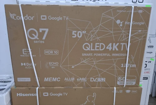 Promotion téléviseur condor 50 pouce 4K Qled Google tv