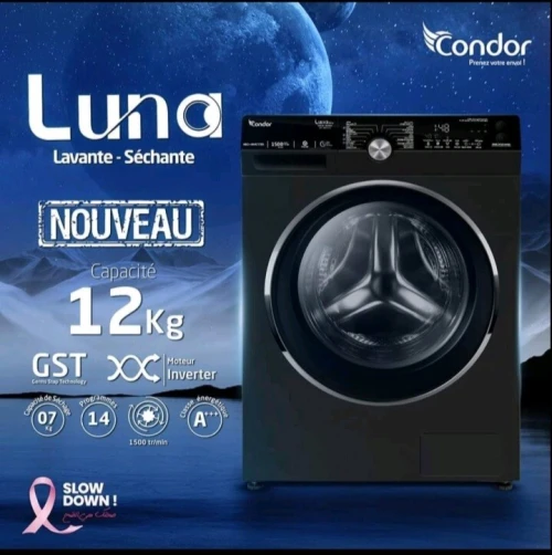 Promotion machine à laver condor luna12kg séchant 