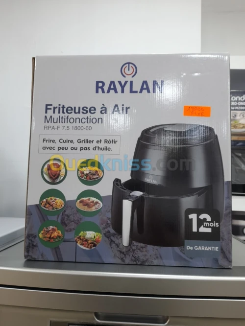 Friteuse raylan sans huile 7.5 litres 
