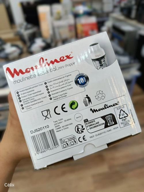MOULINEX Moulinette Essential Mini hachoir 3en1 4 lames