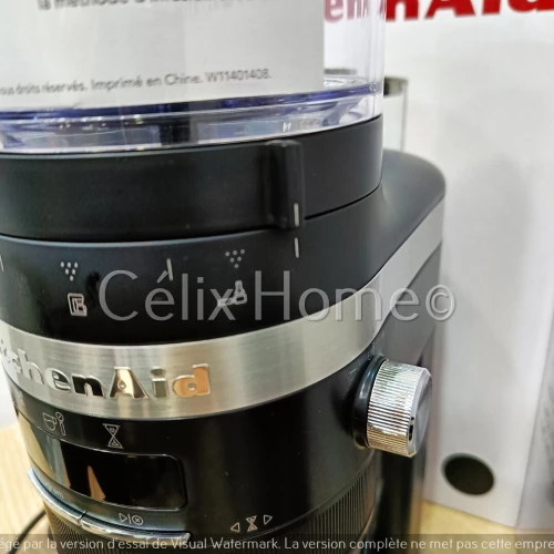 KitchenAid Moulin à meule café digital 70 réglages 5KCG8433EBM