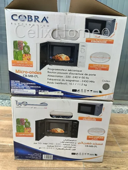 COBRA Micro-ondes porte Bouton poussoir 17L 700w