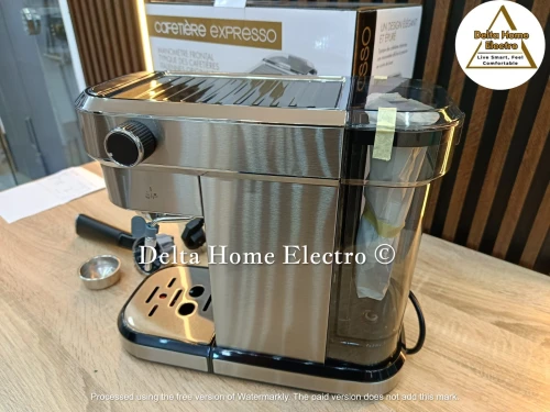 KitchenChef Professional Cafetière Expresso avec manomètre 20 bars 1350w 1 tasse EXPR6851