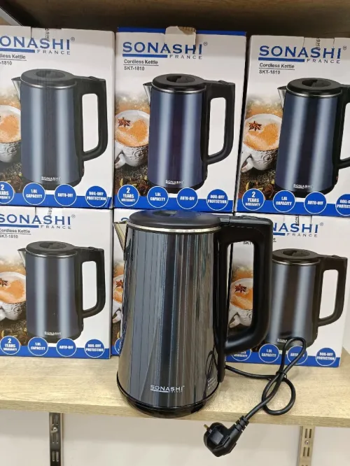 BOUILLOIRE ELECTRIQUE SONASHI SANS FIL 1.8L 2200W EN INOX