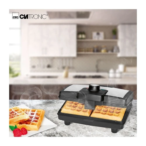 CLATRONIC Gaufrier Waffle maker 2 bacs