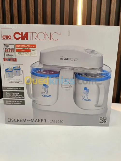 CLATRONIC Sorbetière Ice Cream Maker double tasses