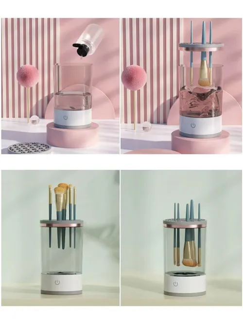 NETTOYEUR DE PINCEAUX DE MAQUILLAGE MAKEUP BRUSH CLEANER آلة تنظيف فرش التجميل
