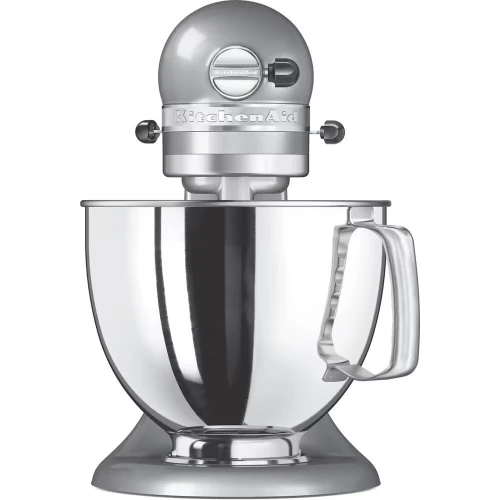 KitchenAid Pétrin robot pâtissier à tête inclinable mono Bol 4.8L 1Kg Gris Argent